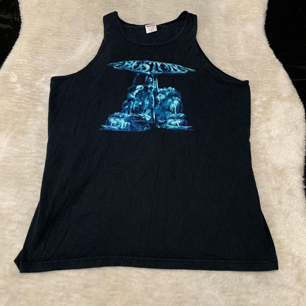 Vintage Boston Tank‎ Top Shirt Size XL Black 1997 Rock Band Tee Murina